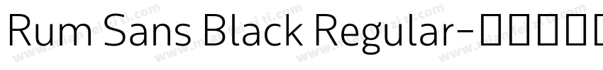 Rum Sans Black Regular字体转换